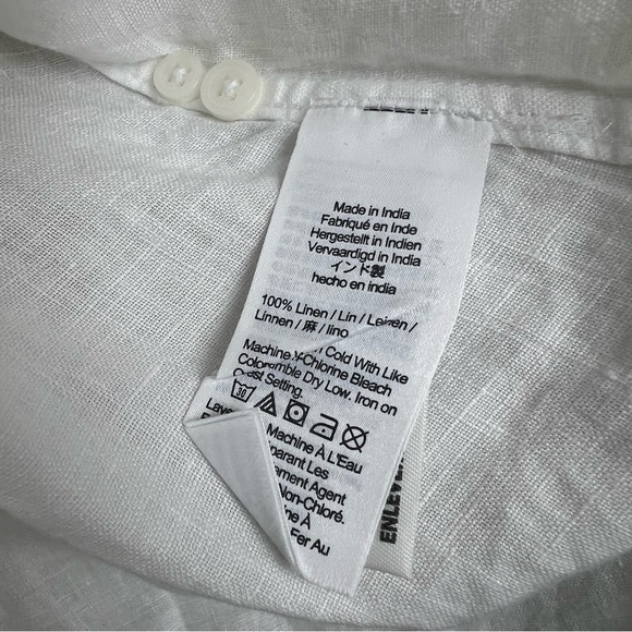 J.CREW Slim Perfect Shirt Baird Mcnutt
Irish Linen Shirt White 14 White - Picture 5 of 8